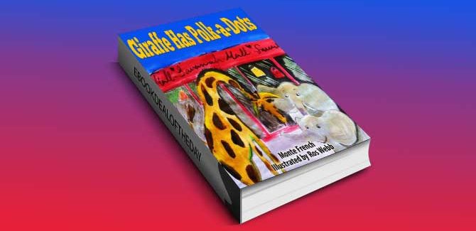 a children's fiction ebook Giraffe has Polk-a-Dots by Monte French, Rehmi Readers Publishing House