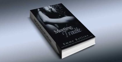 a romance kindle book "Meeting Trouble" by Emme Rollins