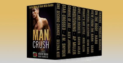 LGBT romance boxset "Man Crush: 10 Book Gay Male Romance Bundle" by Selena Kitt + More