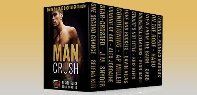 LGBT romance boxset Man Crush: 10 Book Gay Male Romance Bundle by Selena Kitt + More