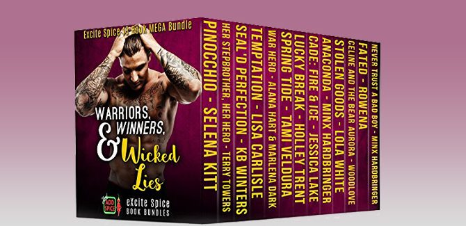 romance boxed set Warriors,Winners & Wicked Lies: 13 Book Excite Spice Military, Sports & Secret Baby Mega Bundle (Excite Spice Boxed Sets) by Selena Kitt + MORE