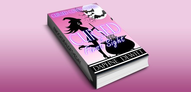 supernatural cozy mystery ebook Cursed at First Sight: A Witchy Cozy Mystery (Cursed Coven Cozies Book 1) by Daphne DeWitt